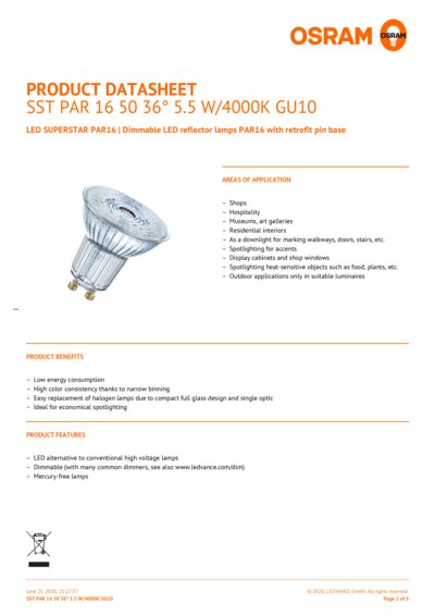 LED SUPERSTAR PAR16