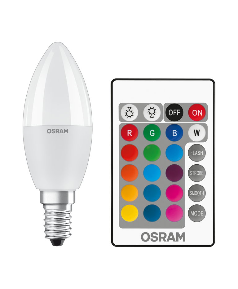 LED Retrofit RGBW lamps with remote control