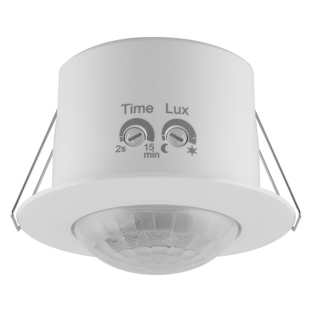 SENSOR CEILING FLUSH 360DEG IP20 WT