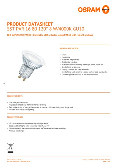 LED SUPERSTAR PAR16