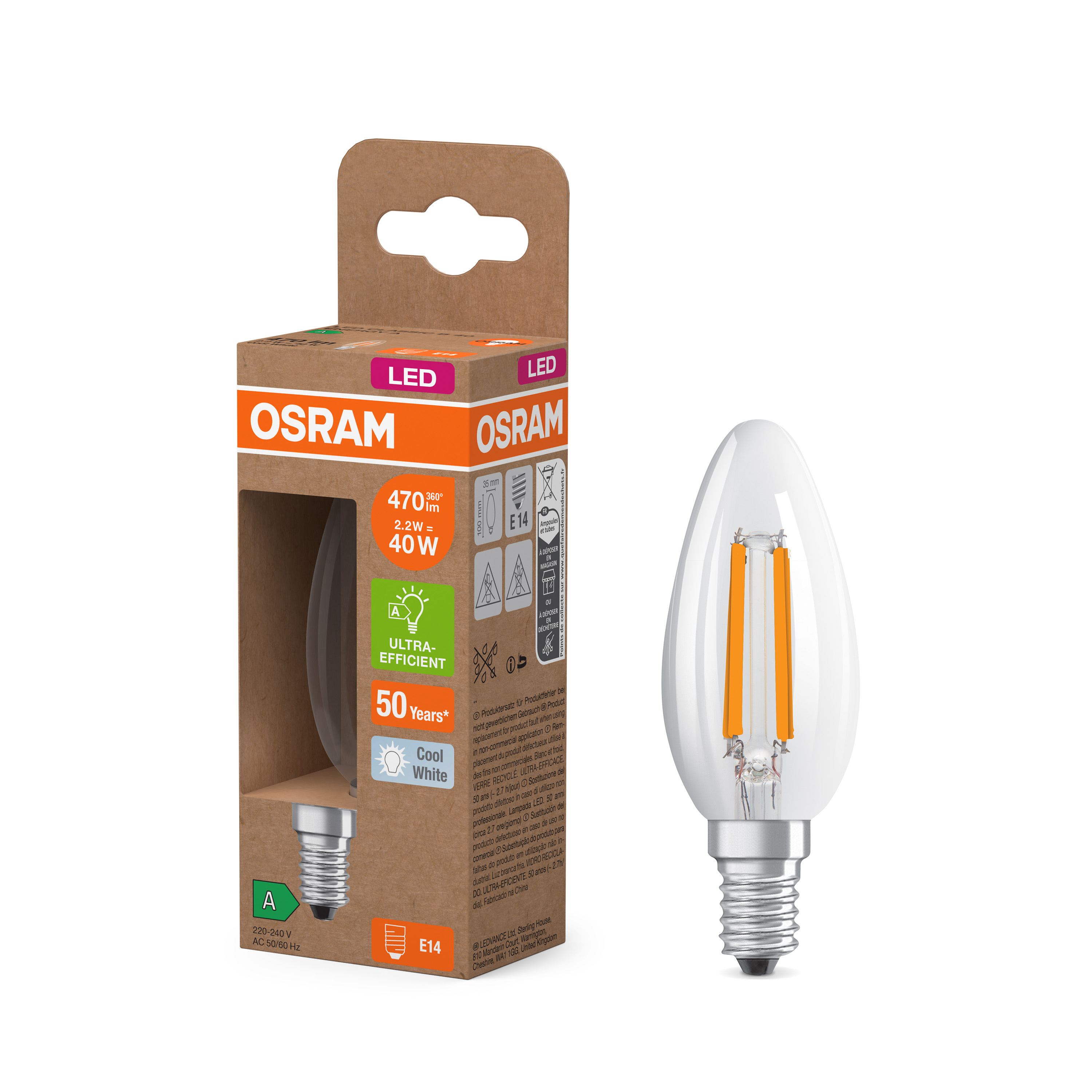 LED CLASSIC B ENERGY EFFICIENCY A