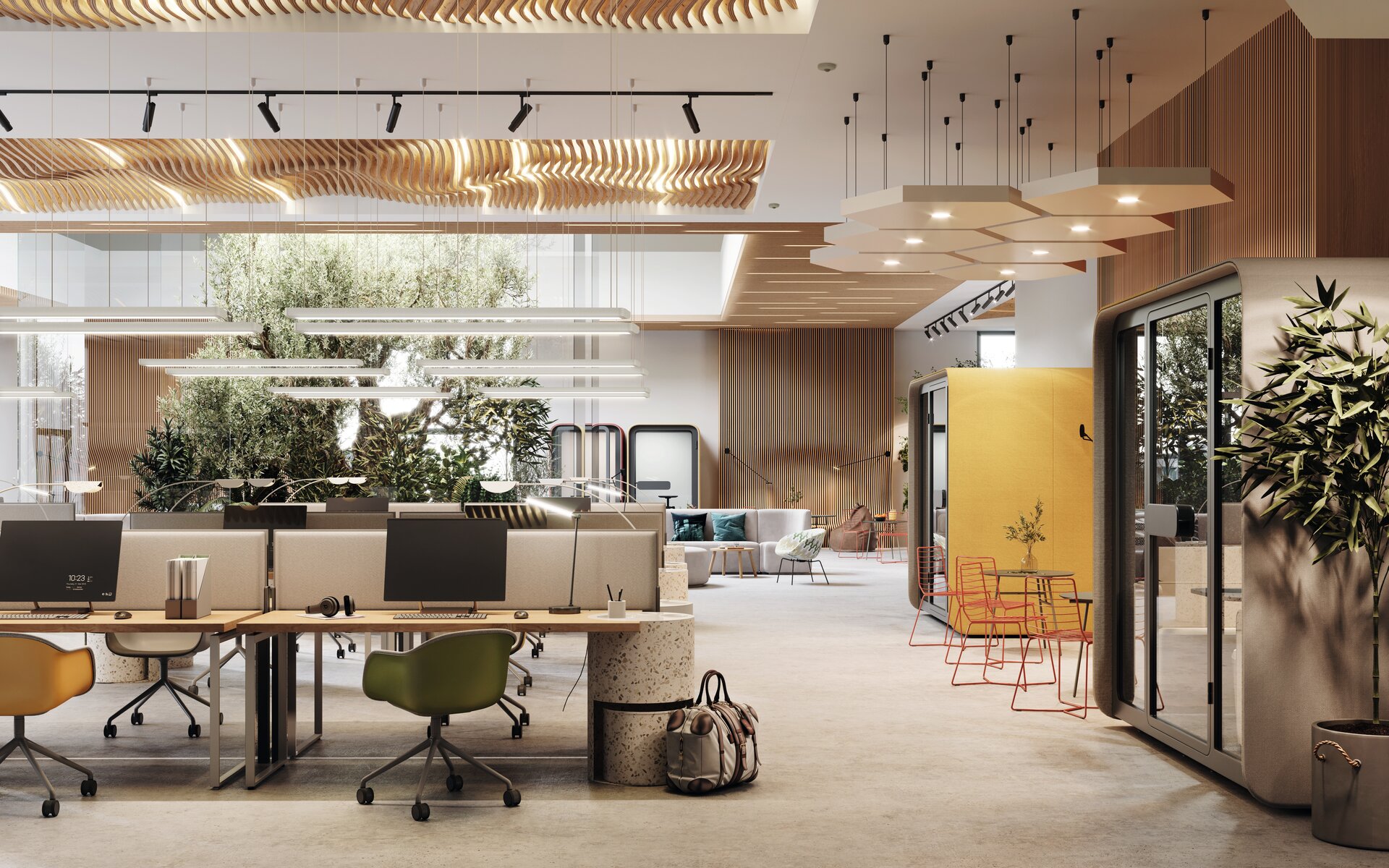 Creative store office lighting